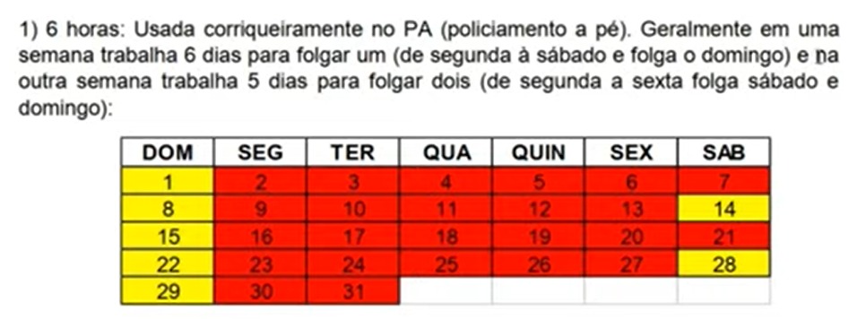 Como Funciona a Escala da Polícia Militar (PMMG)